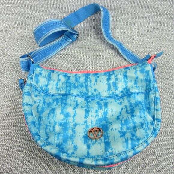 LULULEMON Ivivva Bag Blue Tie Dye Zip Crossbody Purse Hobo Sling Messenger